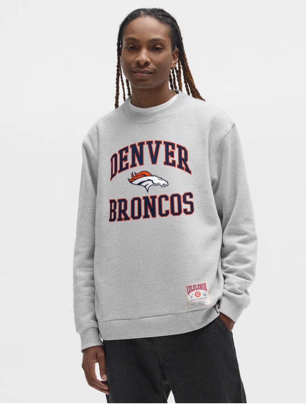 FIRM PRICE NWT LULULEMON x DENVER BRONCO STEADY STATE SWEATSHIRT